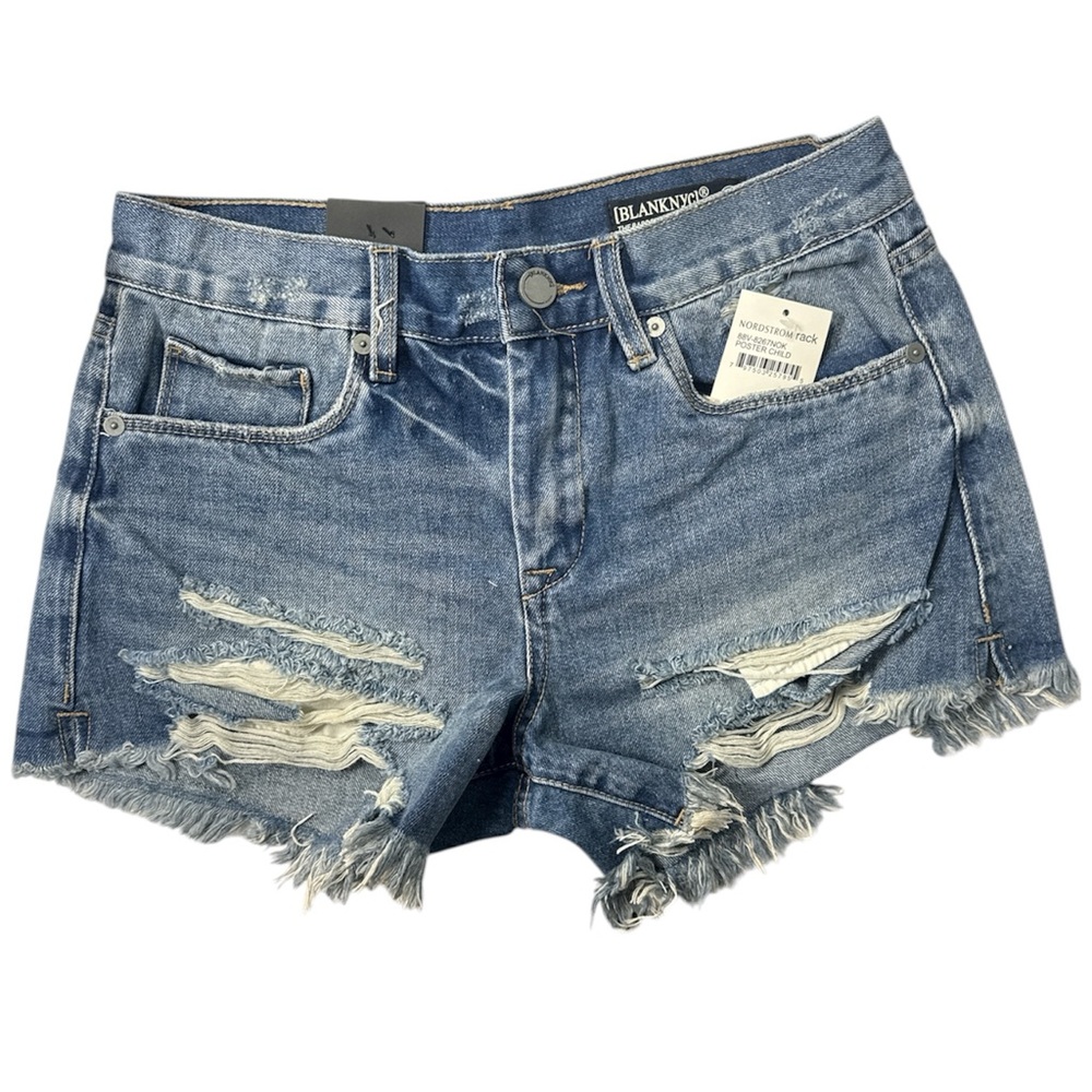BLANKNYC Denim‎ WMNS Shorts Cutoff Distress 26 Vintage High Rise The Barrow NWT